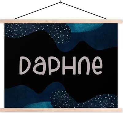 Produktbild von MuchoWow® Textilposter Daphne - Pastell - Mädchen 150x113 cm mit holzfarbenen Rahmen - Poster