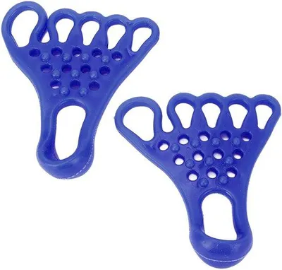 Productafbeelding van Teenrekapparaat met blauwe voetmassage voor spierontspanning