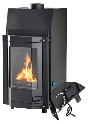 Image de HS FLAMINGO insert de cheminée AQUAFLAM 7 PRIZMAT avec échangeur de chaleur et régulation de base