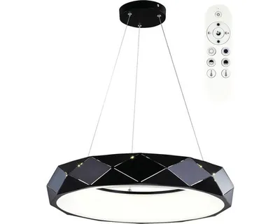 Obrázek produktu pro LED lustr Top Light Apolo 60CZ RC 45 W 4500 lm 3000-6500 K černé s dálkovým ovládáním