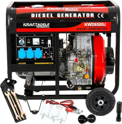 Produktbild von Tragbarer Einphasiger Generator 6500W Diesel Kraft&Dele