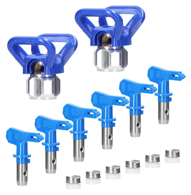 Obrázek produktu pro Trysky pro stříkání bez vzduchu, reverzibilní trysky, 6 kusů s 2 tryskami pro stříkací pistole