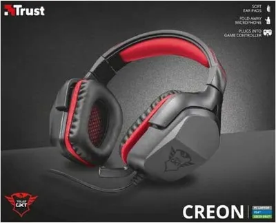 Obrázok produktu pre Trust GXT 344 CREON, Kábel, Hranie, 20 - 20000 Hz, Slúchadlá s mikrofónom, Čierna, Červená