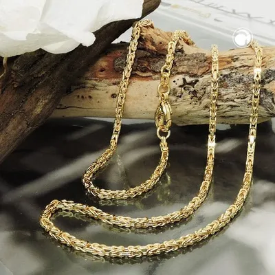 Produktbild von Königskette ca.2x2mm 14Kt GOLD 50cm