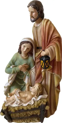 Produktbild von Krippenfigur Krippenblock 35 cm Polyresin Deko Weihnachtsfigur