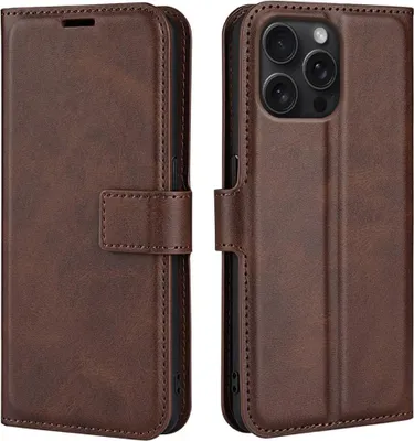 Produktbild von iPhone 16 Pro Max Hülle - Coverup Deluxe Klapphülle - Dunkelbraun