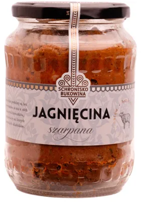 Image de Agneau effiloché pasteurisé 600 g - Refuge de Bukowina