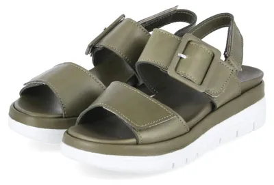 Productafbeelding van Beliana dames sandalen, model SAMI21, kleur groen, glad leer, maat 38