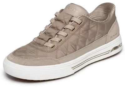 Produktbild von Skechers Damen Arch Fit Arcade Cuddle Steps Slip-InTurnschuhe, Taupe Nylon Dural
