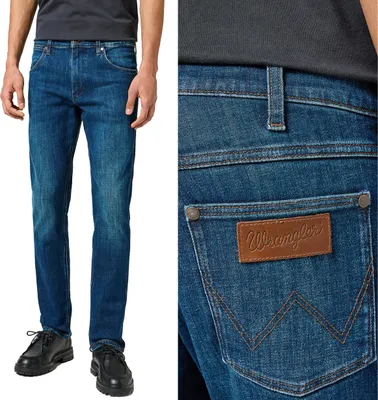 Produktbild von WRANGLER, Herren Jeanshosen, Straight fit, GREENSBORO, W31 L34, Blau, Jeans, baggyjeans, buggy