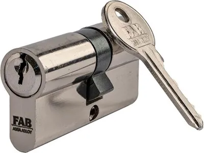 Produktbild von Profilzylinder FAB HOME 1.00*/DNs 30+35, 3 Schlüssel, Baubeschlag, glänzendes Nickel