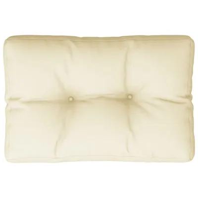 Produktbild von vidaXL Palettenkissen Creme 50x40x12 cm Stoff