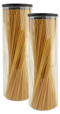 Immagine prodotto di Set di 2 contenitori con coperchio in legno, capacità 1300 ml