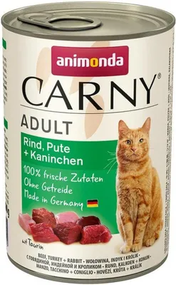Zdjęcie produktu dla Animonda Cat Dose Carny Adult Rind & Pute & Kaninchen - 400 g