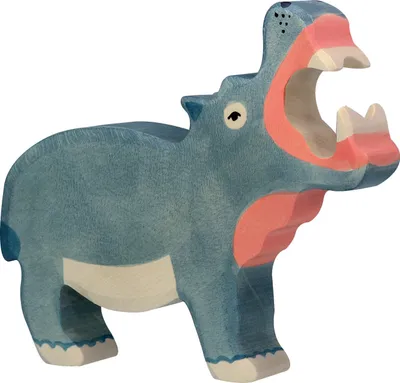 Produktbild von Nilpferd Safari Holzfigur Holzspielzeug von Holztiger