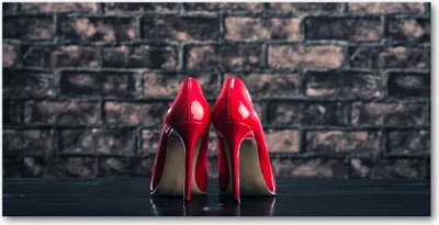 Produktbild von Tulup® Leinwandbild -100x50 cm - Wandkunst - Drucke auf Leinwand - Leinwanddruck  - Sinnlichkeit  - Rot - Rote High Heels