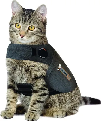Zdjęcie produktu dla Kurtka Thundershirt T02-HGM dla kota, rozmiar M, kolor szary