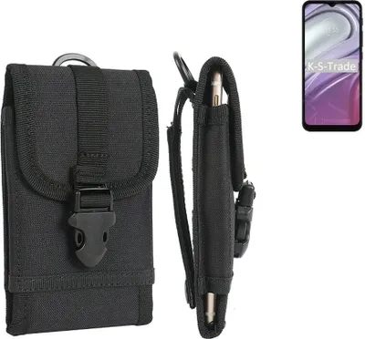 Produktbild von K-S-Trade Holster Handy Hülle kompatibel mit Motorola Moto G20 Holster Handytasche Gürtel Tasche Schutz Hülle Robust Outdoor schwarz