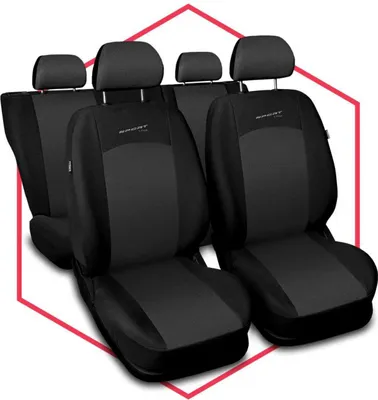 Produktbild von Autositzbezüge Universal Schonbezüge Sitzauflage PKW Schonbezug Polyester Grau