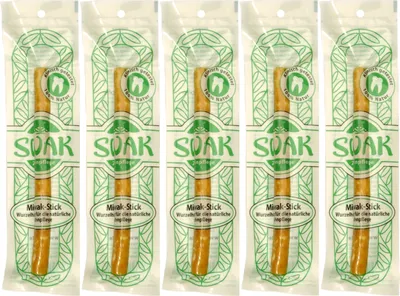 Produktbild von SWAK Miswak Siwak Sewak Zahnpflegeholz Naturzahnbürste vakuumverpackt – 5 Stück