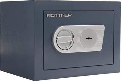 Obrázok produktu pre Rottner Samoa 26 nábytkový trezor antracit | 	Trezorový zámok na kľúč | 37 x 27 x 28 cm