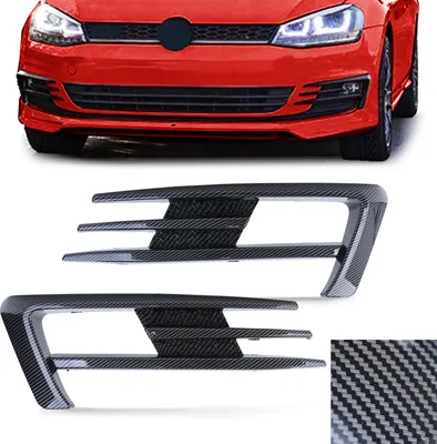 Obrázek produktu pro Rámeček mřížky mlhového světla karbonový vzhled pro VW Golf 7 VII z let 2012-2016