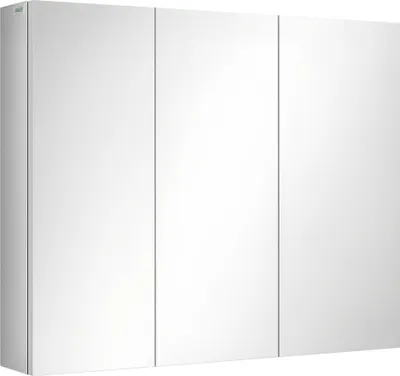 Produktbild von kleankin Spiegelschrank, Hängeschrank, Badezimmerschrank mit 3 Türen, Edelstahl