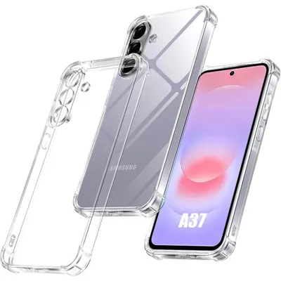 Image de Coque pour Samsung Galaxy A37 5G, Protection Silicone Antichoc Slim Coins Renforcés Transparent