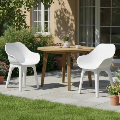 Produktbild von Oakahalla - Gartenstuhl, Weiß, 2 Stühle Italy
