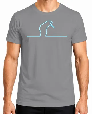 Imagen del producto de Camiseta para hombre con diseño "Linea Balum Strichmännchen Cavandoli Retro Osvaldo", color gris, talla XXL