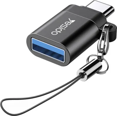 Immagine prodotto di Adattatore Mini OTG da USB-A a USB-C Yesido per la ricarica e il trasferimento dati