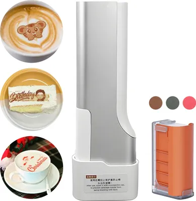 Obrázek produktu pro Přenosná inkoustová tiskárna na kávu latte, ovládání pomocí WiFi PrintLab APP, tiskárna jedlých potravin, stroj na kávu latte art, makronkový design sušenek DIY pro restaurace, pekárny, kavárny