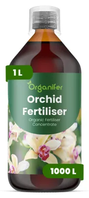 Obrázok produktu pre Orchidea, tekuté hnojivo, 1 l – vzorec NPK 3-4-3 – pre orchideje – podporuje bohaté kvitnutie, zdravý rast a silné korene – organické