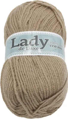 Image de Fil LADY de Luxe - 100g / 238 m - Beige