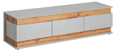 Obrázek produktu pro televizní stolek bílé barvy, moderní design, dřevěný nábytek, nízká komoda do obývacího pokoje