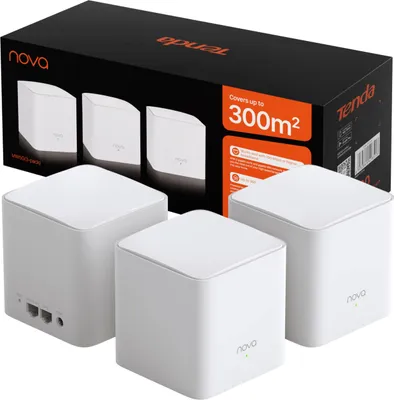 Produktbild von Tenda NOVA MW5G(3-PACK), Weiß, Intern, Mesh-System, 325 m², Dual-Band (2,4 GHz/5 GHz), Wi-Fi 5 (802.11ac)