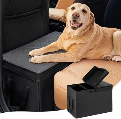 Produktbild von Autositzverlängerung für Hunde, Autositz Verbreiterungs mit Stauraum für Beifahrersitz Rücksitz Auto Organizer Kofferraum für Hunde Katze Haustiere