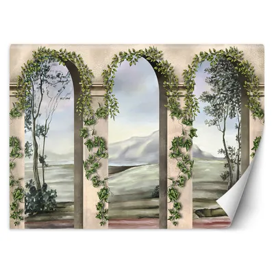 Produktbild von Blaue Wellen FOTOTAPETE 450x315 cm VLIES Tapete Wandtapete Wandbilder Wanddekoration Design Wohnzimmer Schlafzimmer Flur Büro Küche T-9-TF-00605-450x315