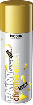 Produktbild von Biodur | Chromlack - Gold - 400ml, Sprühlack, Sprühfarbe, Sprühlacke für Holz, Metall, Glas