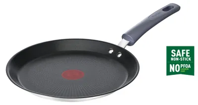 Zdjęcie produktu dla TEFAL Daily Cook G7313855 - Okrągła patelnia do naleśników - Czarna - Stal nierdzewna - Ceramiczna - Gazowa - Halogenowa - Indukcyjna - Uszczelniony blat - Bakelitowa