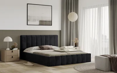 Obrázek produktu pro Postel RIMINI 120x200 černá s úložným prostorem