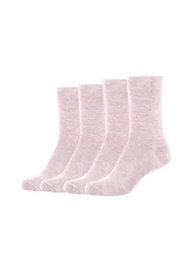 Produktbild von s.Oliver Socken 4er Pack Silky Touch mit weichem Bund rosé melange 35-38