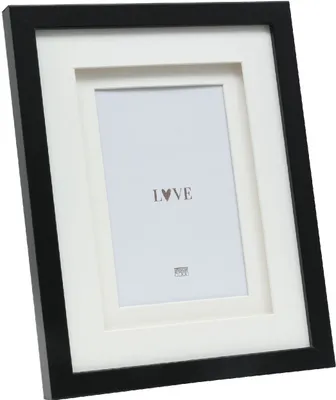 Produktbild von Deknudt S65KK2 Bilderrahmen Schwarz Doppel-Passepartout 20x30 cm