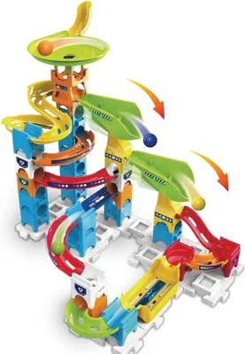Produktbild von Vtech Marble Rush Double Drop Set (950529632) Konstruktionsspiel 47 Stücke Mehrfarbig  Mehrfarbig One Size