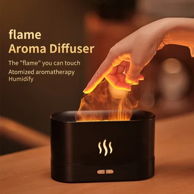 Produktbild von Luftbefeuchter Home USB Kleine Flamme Aromatherapie Maschine Flamme Luftbefeuchter Aromatherapie Atmosphäre Licht