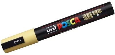 Produktbild von POSCA uni PC-5M, 1 Stück(e), Gelb, Rundspitze, Schwarz, Gelb, Medium, 1,8 mm