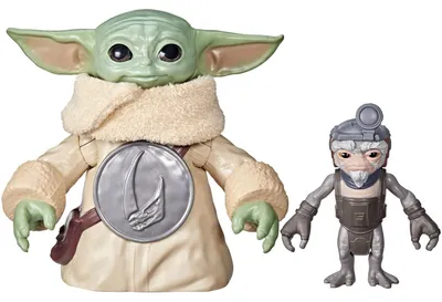 Produktbild von Star Wars: The Mandalorian & Grogu Elektronische Actionfigur Knuddelspaß Grogu & Anzellaner 17 cm