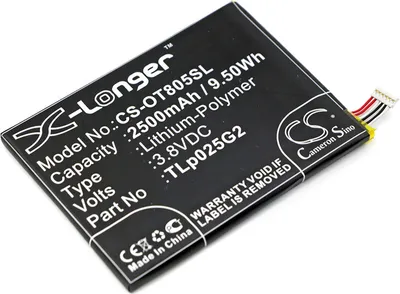 Obrázek produktu pro Baterie pro Alcatel One Touch Pixi 8" (ekv. TLP025G2), 2500mAh