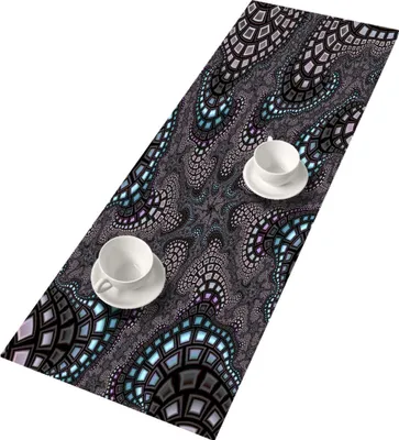 Produktbild von BERTONI Filz Tischläufer, Tischdecke mit Muster Bank Tischdekoration OCTOPUS 115x40 cm