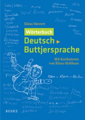 Produktbild von Wörterbuch Deutsch-Buttjersprache